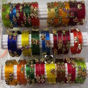 mattigajullu Glass Bangles Set any 4 sets