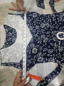 Navy Floral Sparkle  Maxi Dress