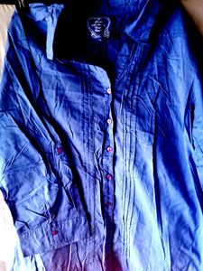 Blue Button-Down Tunic
