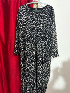 Chic Leopard Print kurta