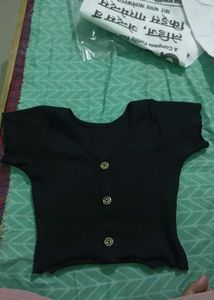 Cute Black Top woolen
