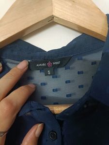 Top With Inner And Puff Sleeves