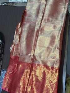 Paithani Golden Saree With Tag