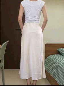 SALE❗Satin Midi Skirt with Slit