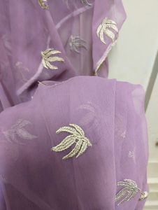 Lavender Embroidered Set
