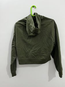 Roadster Olive Green Hooded Sweatshirt