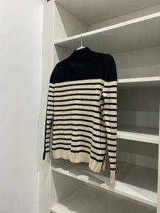 Women Stripe Pattern Jumper