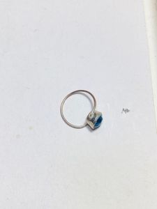 Elegant Blue Gem Nose Pin