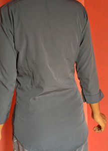 Classic Grey Button-Up Shirt