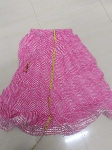 Vibrant Pink Ethnic Skirt