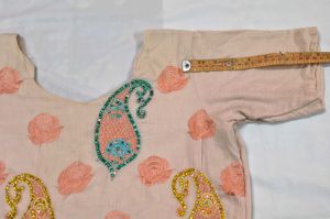 Elegant Kurta Churidar Set with Paisley Print