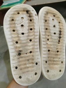 Comfy White Cross Slides