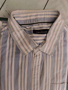 Men's Striped Button-Down Shirt