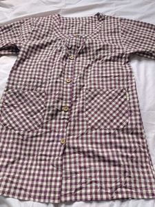 Chic Gingham Long Sleeve Shirt