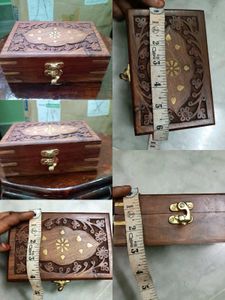 New Hand Carved Wooden Keepsake Box