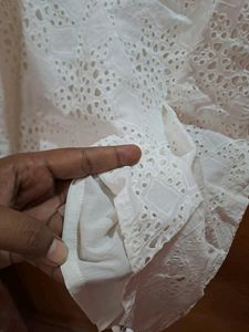 White Eyelet Tank Top