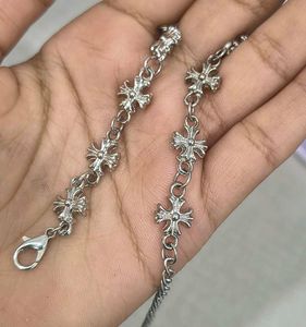 Cross Grunge Chain Link Bracelet