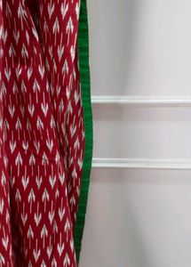 Pure Cotton &amp; organic Ikkat real mirror work Kurti