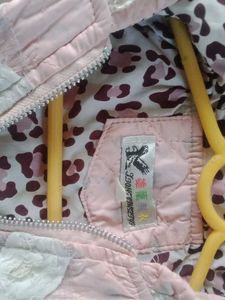 Cute Pink Quilted Hooded Jacket