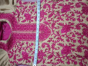 Lakhnawi Chickenkari Winter Suit Shalwar  Dupat