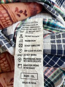 UCB KIDS Plaid Button-Down Shirt-EL size