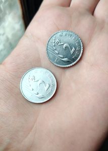 2 Rupee Rain Drop Coin