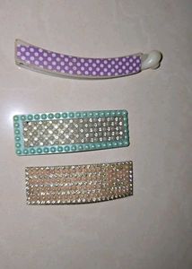 Set of 3 Decorative Hair Clips