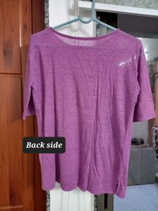 Purple Casual T-Shirt
