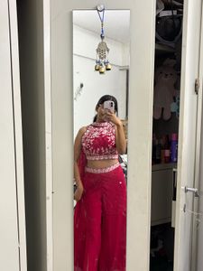 Elegant pink Embroidered Lehenga Choli Set