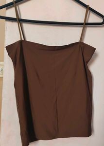 News Print Spaghetti Strap Top