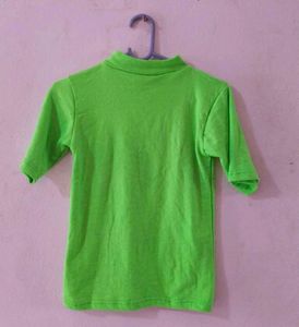 Lime Green Turtleneck Top