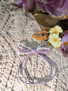 Hair ties, Rubber band with cute bow on top.