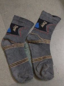 Grey Striped Socks