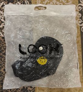 Black Beanie with Smiley Face