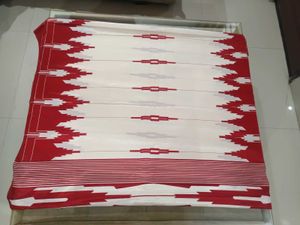Elegant Red &amp; White Saree