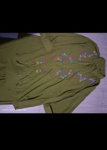 Green Embroidered co-oard Set