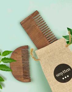 symtten 1) Neem Wooden Twin Comb: This  Wood
