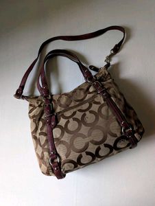 Authentic Coach Op Art Alexandra Satchel