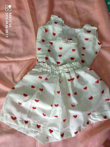 Cute Heart Print Baby Dress