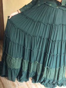 Kurti &amp; Skirt Set With Dupatta