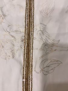 Wishful Anarkali White