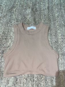 Ribbed Racerback Crop Top