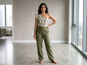 Boho Print Ruffle top