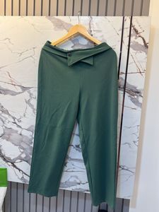 Stylish Green Wide-Leg Pants