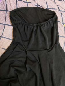 Classic Black Strapless Mini Dress