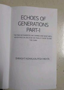 Echoes Of Generations hardcover
