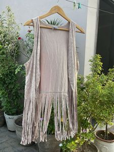 Boho Fringed Sleeveless Vest