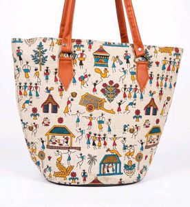 Unique Warli Art Tote Bag