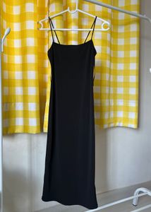 Black Strappy Bodycon Dress