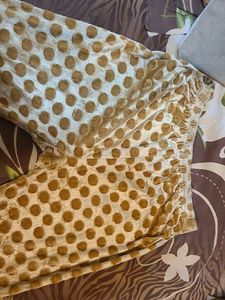 Golden Velvet Polka Dot Leggings